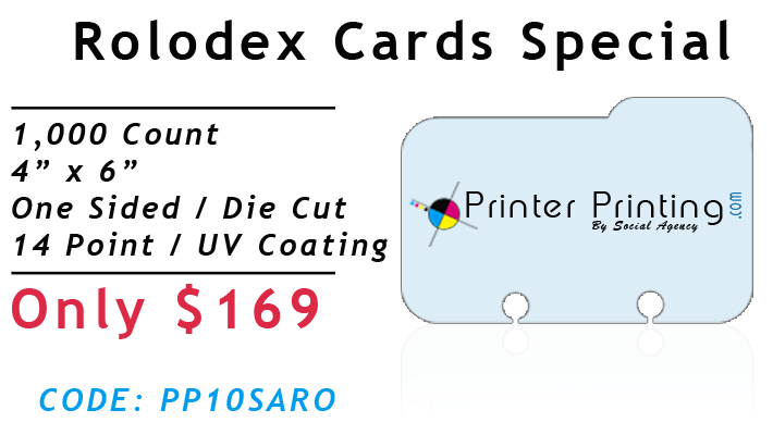 Rolodex Card Printing Special